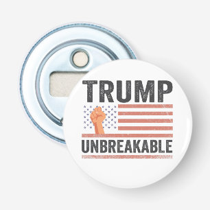 Trump Unbreakable President Trump US Flag  Bottle Opener