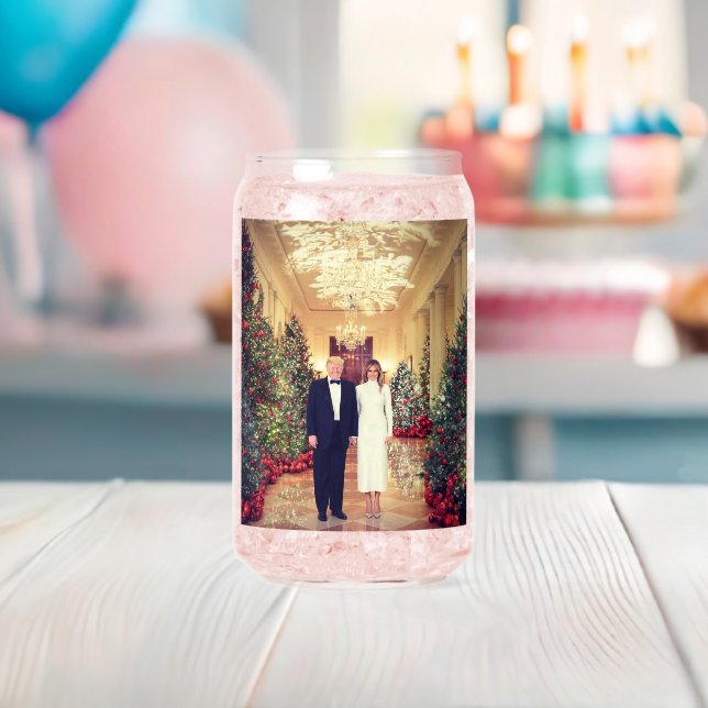 Trump US President White House Christmas  Can Glass (Insitu (Baby Shower))