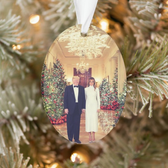 Trump US President White House Christmas Ornament (Tree)
