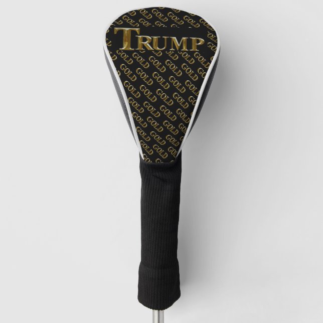 TRUMP USA  GOLD  GOLF HEAD COVER (Front)