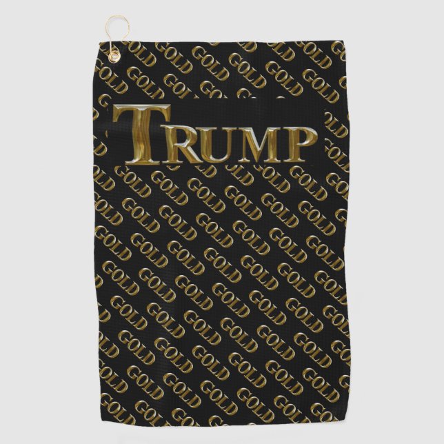 TRUMP USA  GOLD  GOLF TOWEL (Front)