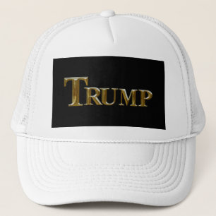 TRUMP USA GOLD TRUCKER HAT