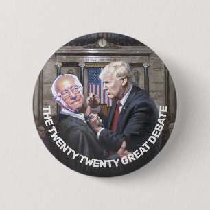 Trump V. Sanders 6 Cm Round Badge