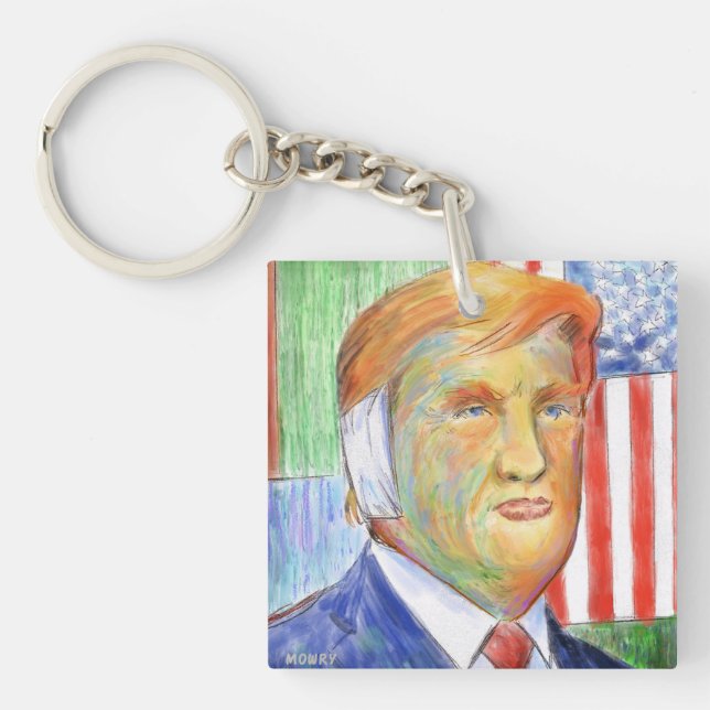 Trump Van Gogh Key Ring (Front)