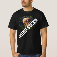 Trump Van Gogh Skull with Arles Back round