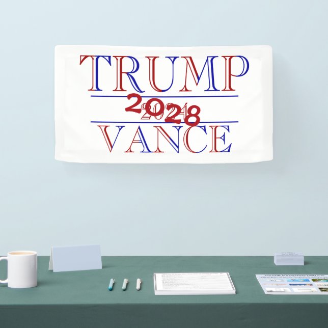 Trump Vance 2024 - 2028? Banner (Tradeshow)
