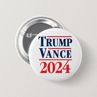 Trump Vance 2024 6 Cm Round Badge