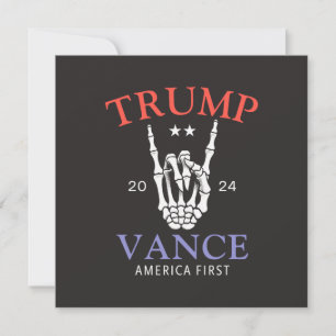 Trump Vance 2024 America First Card
