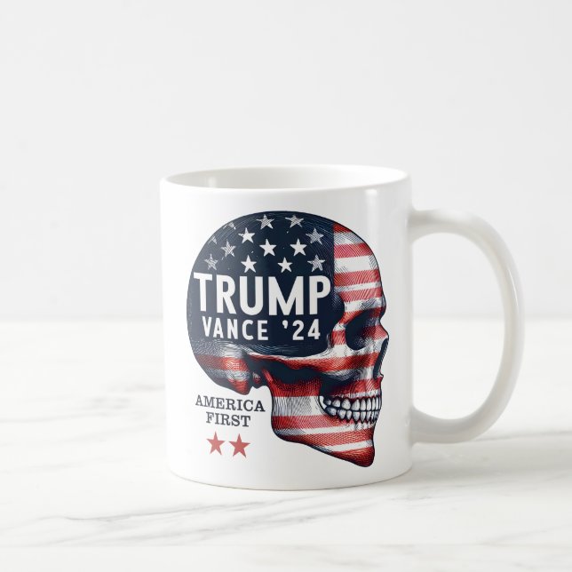Trump Vance 2024 America First  Coffee Mug (Right)