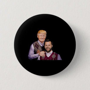 Trump Vance 2024 Brothers Funny Parody Trump J.d.  6 Cm Round Badge