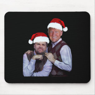 Trump Vance 2024 Brothers Santa Funny Trump Vance Mouse Pad