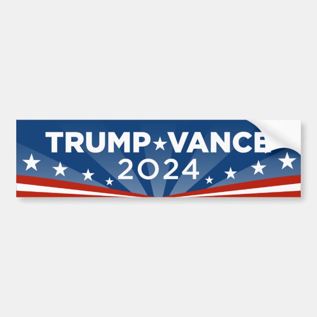 Trump Vance 2024 Bumper Sticker (Front)