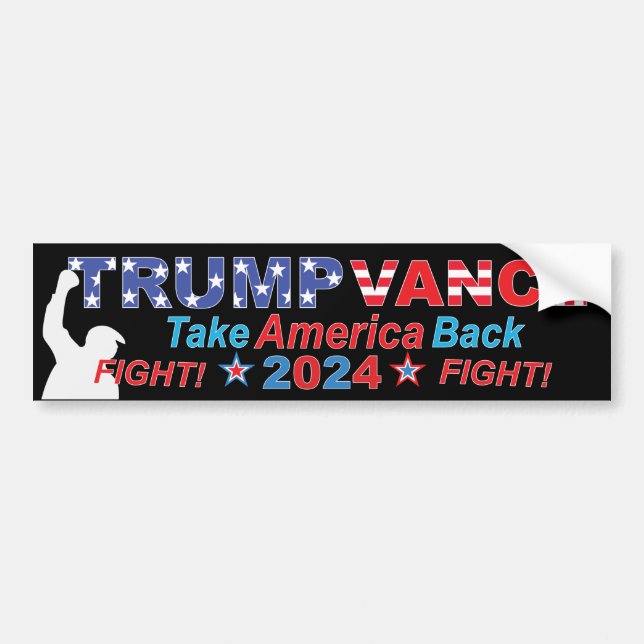TRUMP VANCE 2024 BUMPER STICKER (Front)