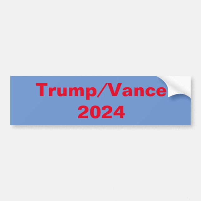 Trump/Vance 2024 Bumper Sticker (Front)
