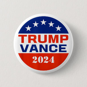 Trump Vance 2024 Button Election for Republicans