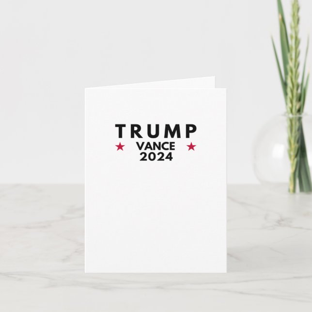 Trump Vance 2024  Card (Front)