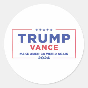 TRUMP VANCE 2024 CLASSIC ROUND STICKER