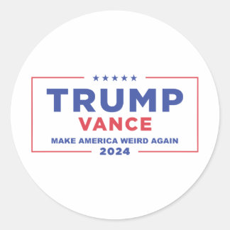 TRUMP VANCE 2024 CLASSIC ROUND STICKER