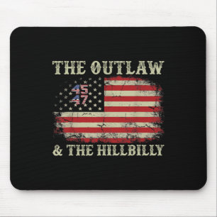Trump Vance 2024 Donald Trump J.d. Vance Outlaw An Mouse Pad