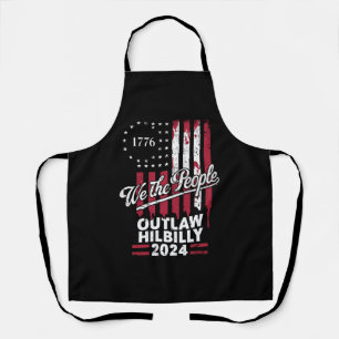 Trump Vance 2024 Donald Trump Outlaw Hillbilly  Apron