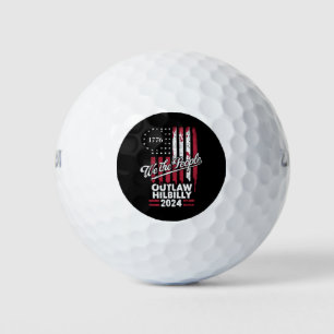 Trump Vance 2024 Donald Trump Outlaw Hillbilly  Golf Balls