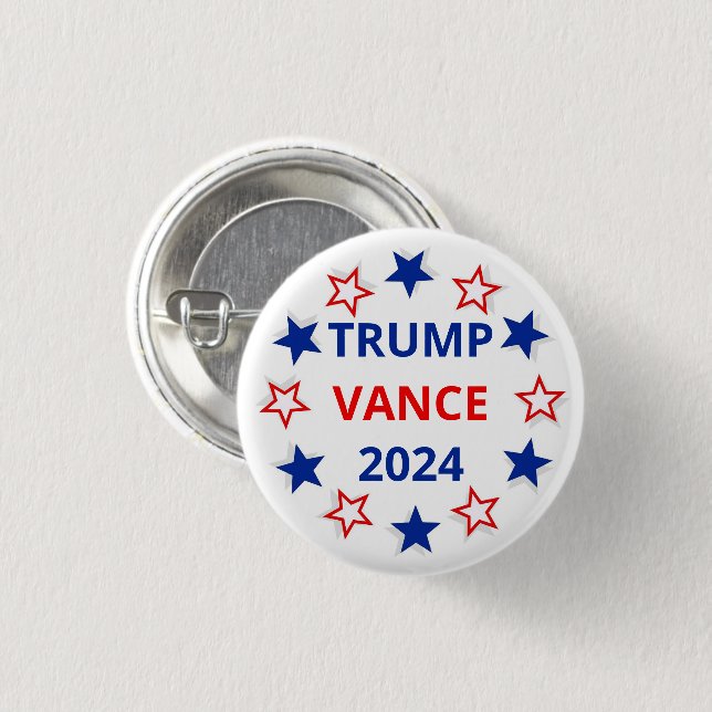 Trump, Vance 2024 election Button (Front & Back)