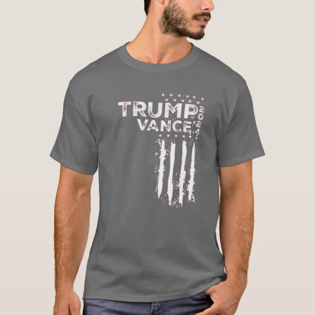 "Trump Vance 2024 Election T-Shirt " (Front)