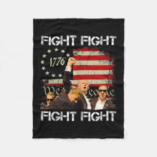 Trump Vance 2024 Fight  Fleece Blanket