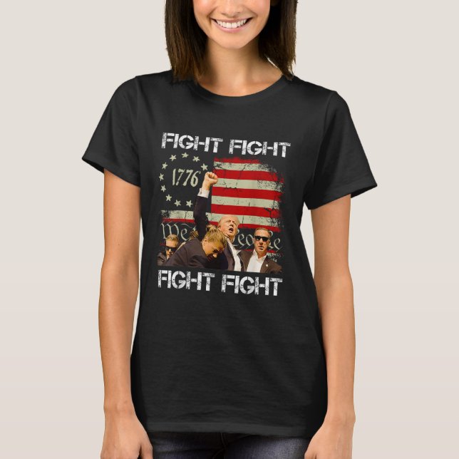 Trump Vance 2024 Fight  T-Shirt (Front)