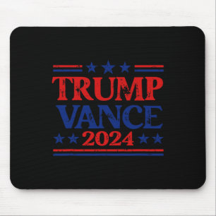 Trump Vance 2024 Flag Patriotic Usa Stars Stripes Mouse Pad