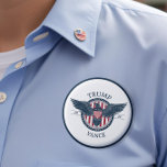 Trump Vance 2024 For President Pin<br><div class="desc">Show Your Support for Trump and JD Vance 2024 campaign with this red,  white and blue button.</div>