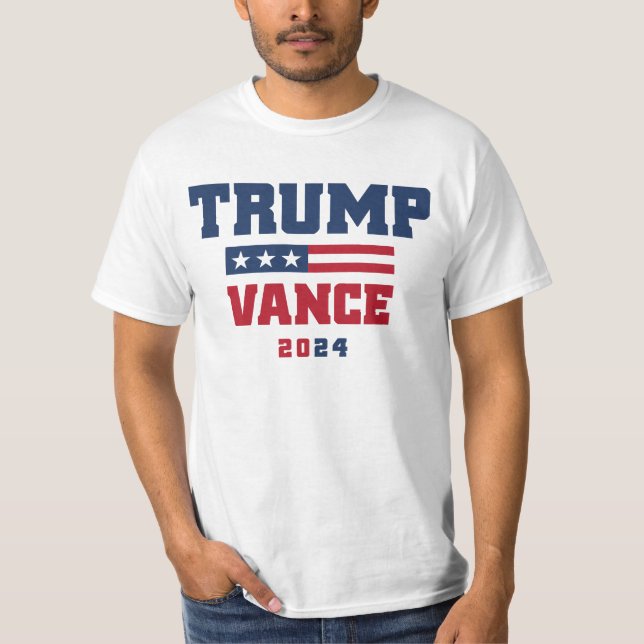 Trump Vance 2024 For President T-Shirt (Front)
