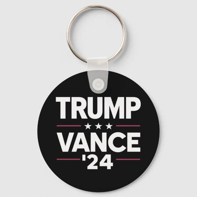 Trump Vance 2024 For President VP USA Election Key Ring (Front)