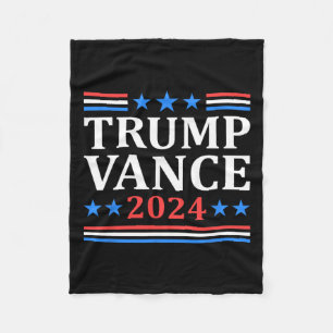 Trump Vance 2024 For President Vp Usa Election Pat Fleece Blanket