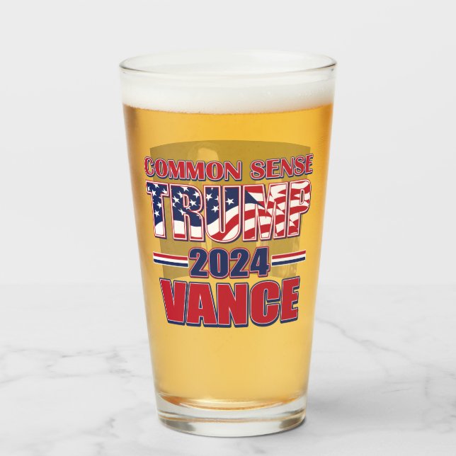 Trump Vance 2024 Glass (Back Filled)