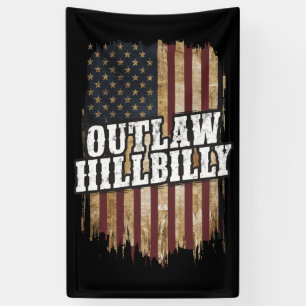 Trump Vance 2024 J.D. Vance Outlaw Hillbilly  Banner
