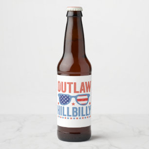 Trump Vance 2024 Outlaw Hillbilly Election   Beer Bottle Label