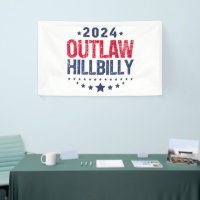 Trump Vance 2024 Outlaw Hillbilly US Flag