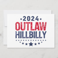 Trump Vance 2024 Outlaw Hillbilly US Flag