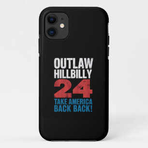 Trump Vance 2024 Outlaw Hillbilly US Flag Vintage Case-Mate iPhone Case