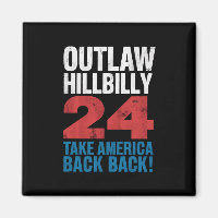 Trump Vance 2024 Outlaw Hillbilly US Flag Vintage