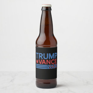 Trump Vance 2024 President 47 USA Vintage Beer Bottle Label