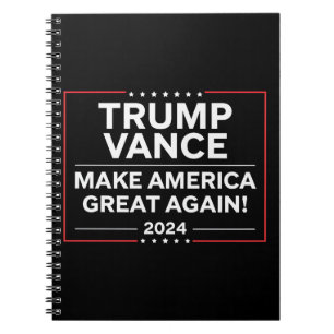 Trump Vance 2024 President JD Vance Vice MAGA Notebook