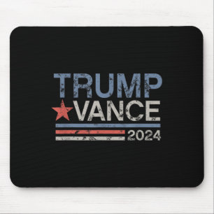 Trump Vance 2024 Retro Stripe Trump Jd Vance Mouse Pad