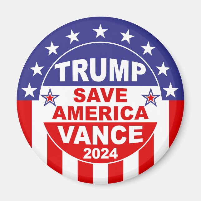 TRUMP VANCE 2024 SAVE AMERICA MAGNET (Front)