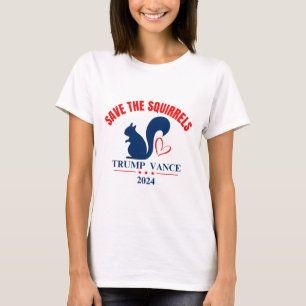 Trump Vance 2024 Save The Squirrels T-Shirt