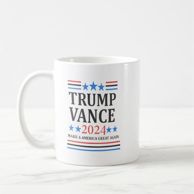 Trump Vance 2024 Shirt Coffee Mug (Left)