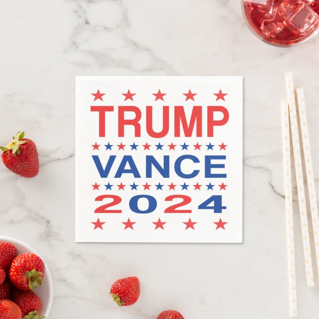 Trump Vance 2024 Stars Paper Napkins (Insitu)