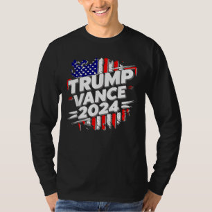 Trump Vance 2024 US Flag T-Shirt