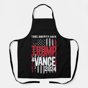 Trump Vance 2024 US Flag Take America Back Apron